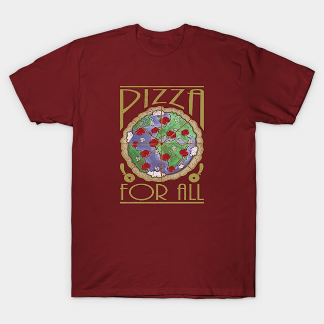 Pizza For All T-Shirt by FrontalLobe